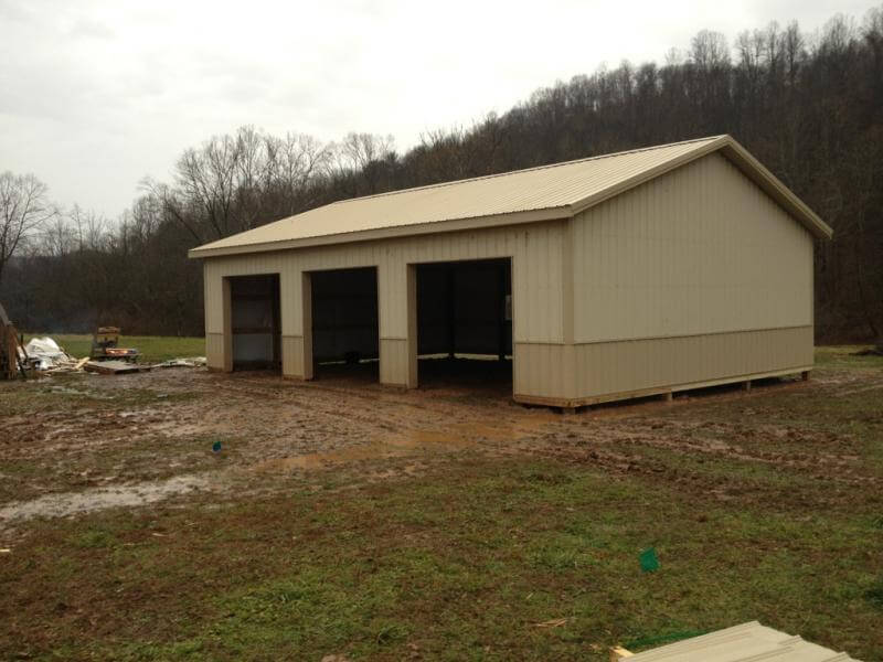 A custom built farm with three entrances